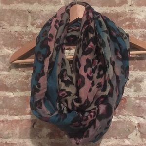 Leopard print infinity scarf